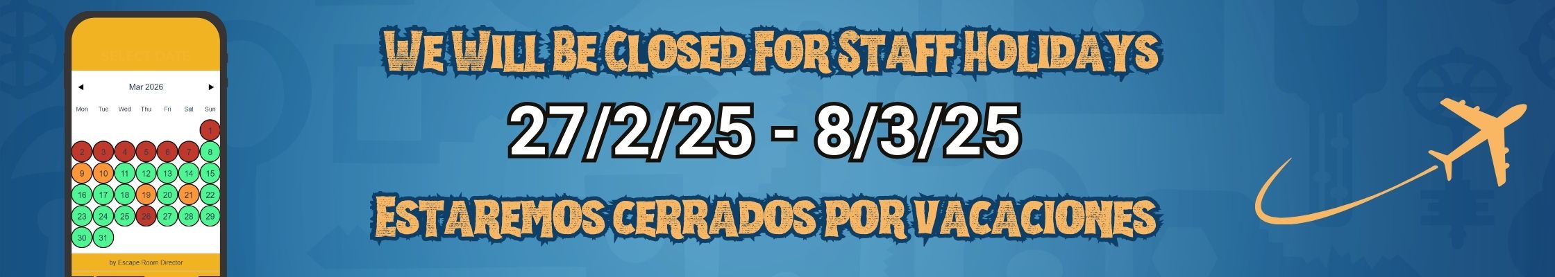 March Holiday banner